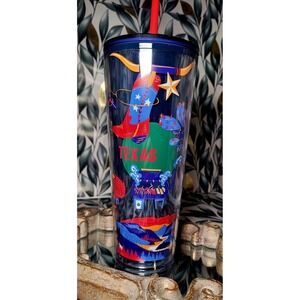 *RESCUE ANIMAL FUNDRAISER*Sbux2024 Texas Discovery Series 24oz Cold Tumbler RARE